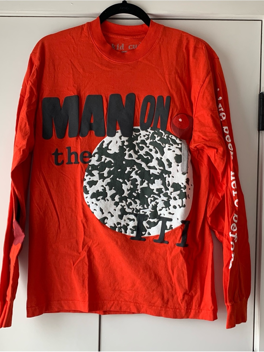 Orange Long Sleeve Kid Cudi Man on the Moon III Return 2 Madness L/S T-shirt